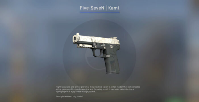 В CS:GO продали скин на Five-Seven за 1 300 евро из-за узора, похожего на вагину