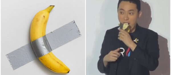 Джастин Сан съел банан за $6,2 млн