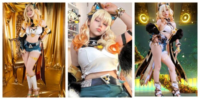 Эта кошкодевочка — самый горячий кузнец на роликах! Подборка косплеев на Шилонен из Genshin Impact