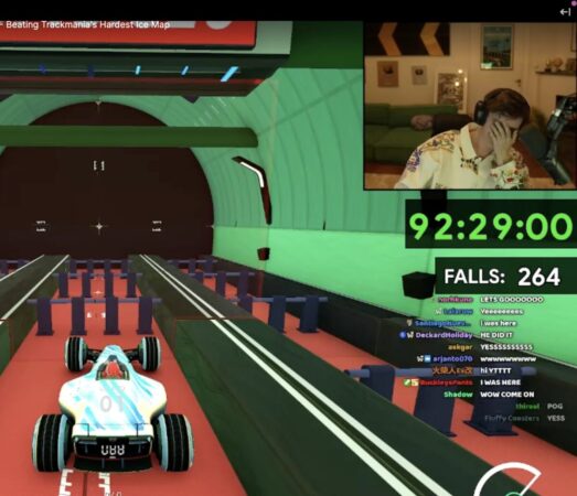 Стример прошел карту Deep Slip в Trackmania первым в мире
