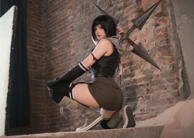 С ней не заскучаешь! Косплей на Юффи из Final Fantasy 7