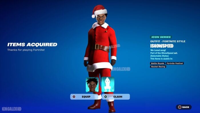 Fortnite выпустила скин IShowSpeed